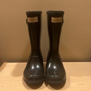 Hunter Original Gloss Boots Solid Black Rubber